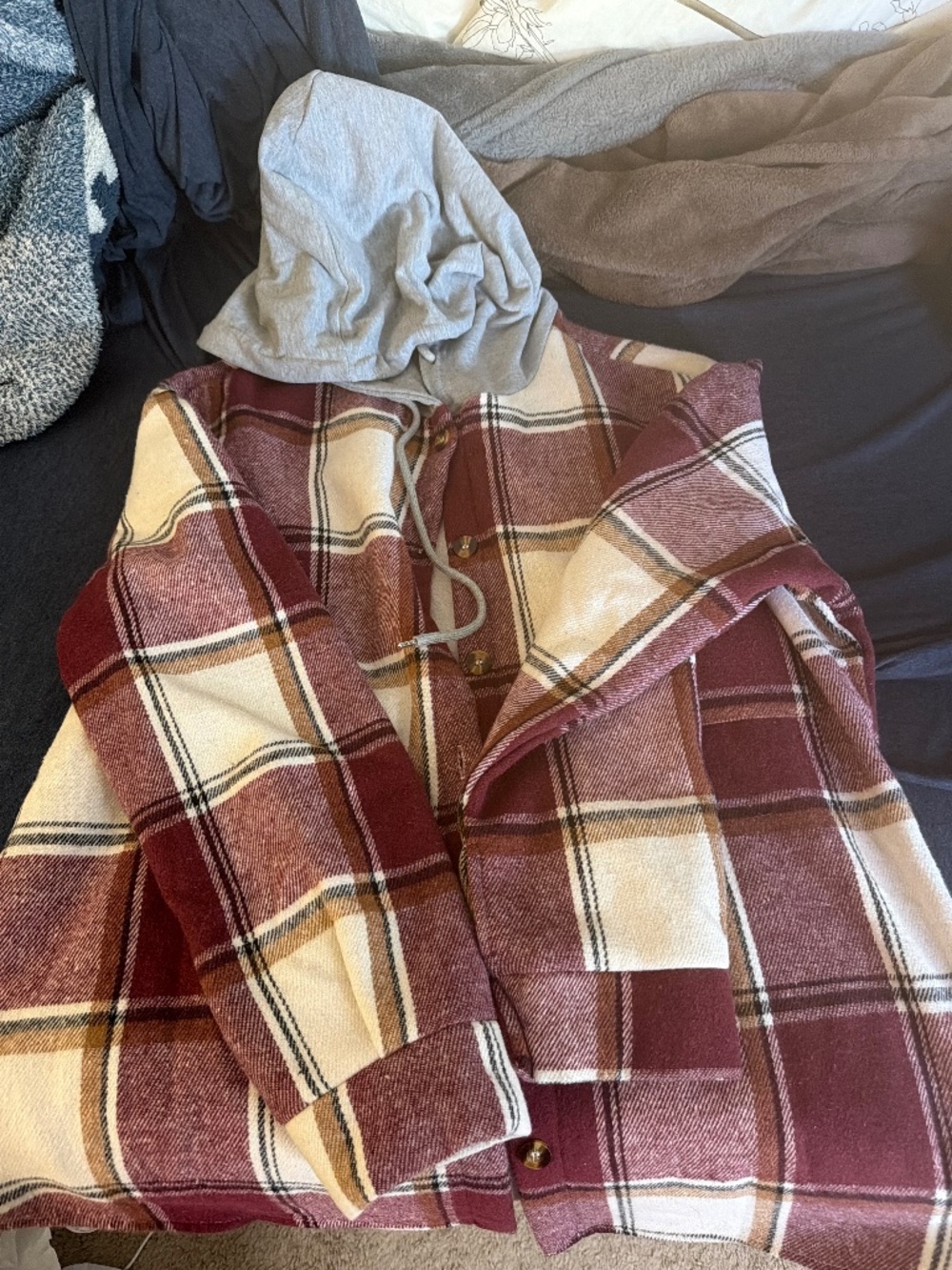 CHICME Womens Casual Jacket Plaid